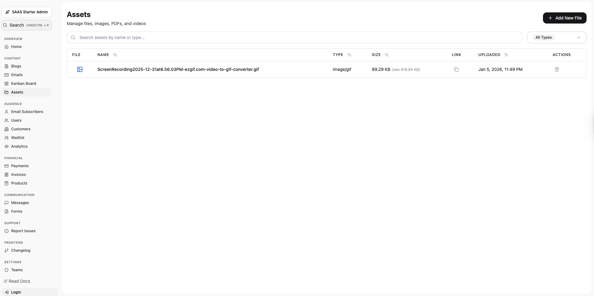 Admin Preview