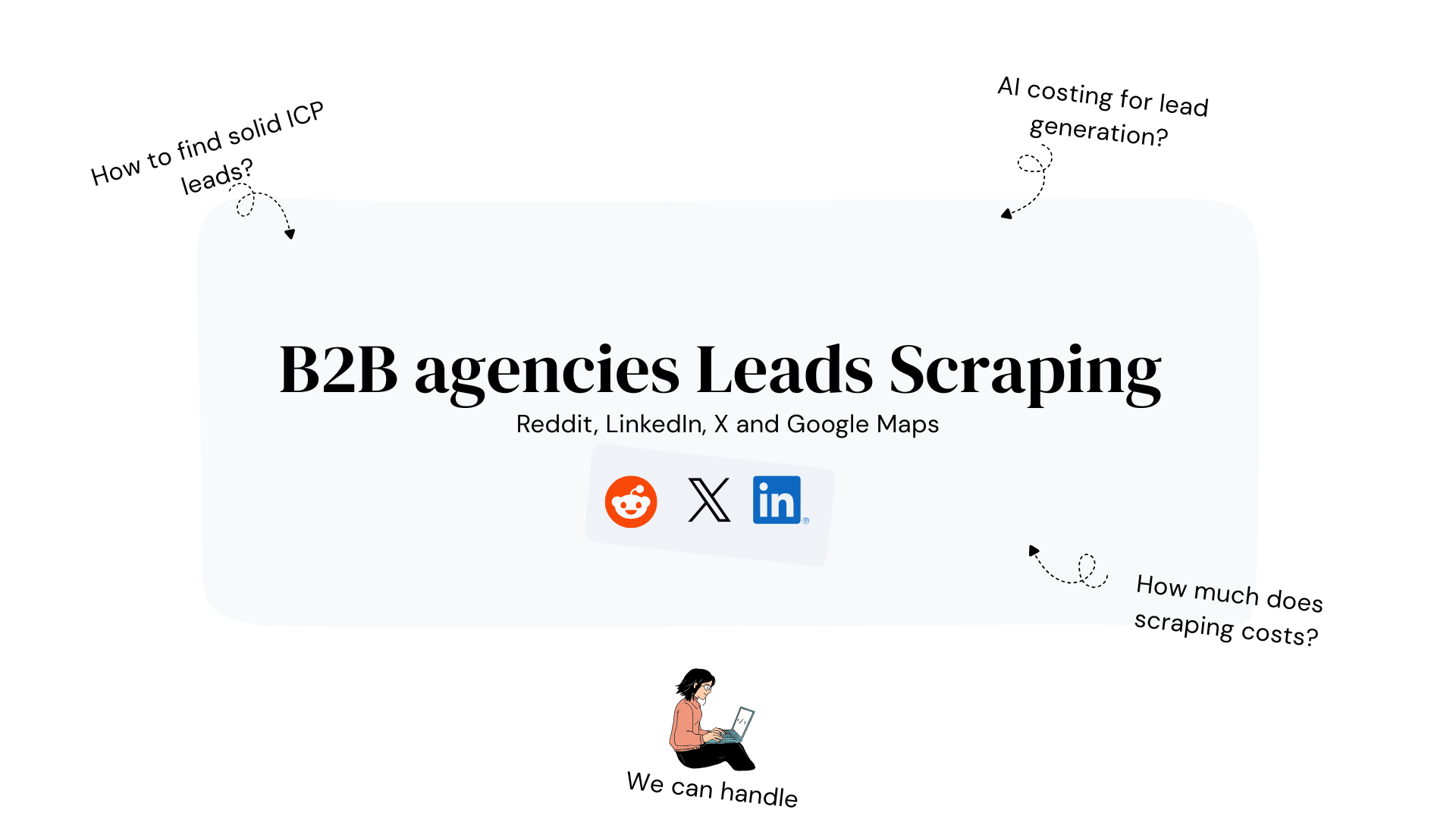B2B Agencies AI Agent for Reddit, X, LinkedIn and Google Maps (And What It Actually Costs)
