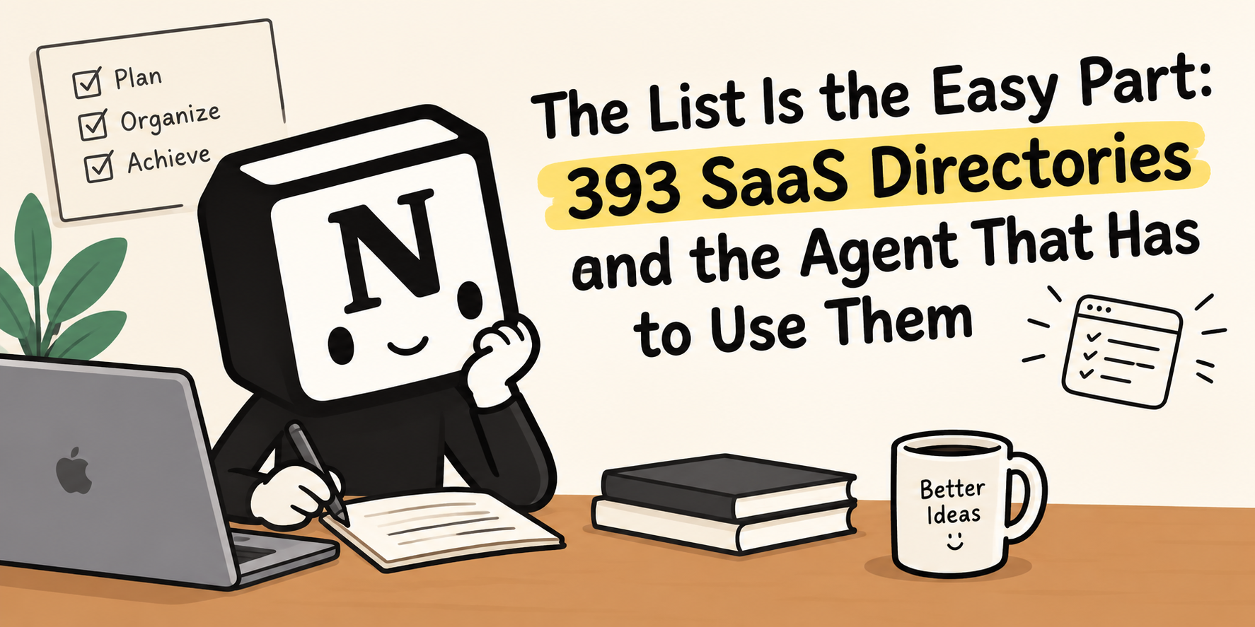 The List Is the Easy Part: 393 SaaS Directories and the Agent That Has to Use Them cover